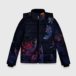 Куртка зимняя для мальчика Шипастый Коралловый Риф, цвет: 3D-красный