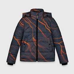 Зимняя куртка для мальчика Оранжевая Молния