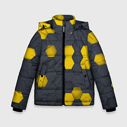 Зимняя куртка для мальчика Разноцветные Соты Пчёл