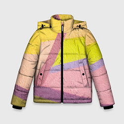 Куртка зимняя для мальчика Цветной пазл, цвет: 3D-светло-серый