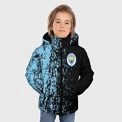 Куртка зимняя для мальчика Manchester city манчестер сити голубые брызги, цвет: 3D-светло-серый — фото 2