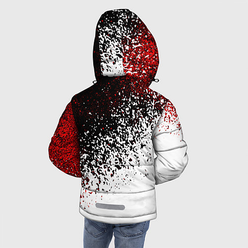 Зимняя куртка для мальчика Ac milan краска / 3D-Светло-серый – фото 4