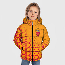 Куртка зимняя для мальчика Рома соты, цвет: 3D-черный — фото 2