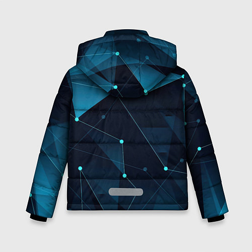Зимняя куртка для мальчика Кибернетические звёзды / 3D-Светло-серый – фото 2