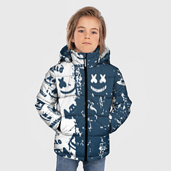 Куртка зимняя для мальчика Marshmello паттерн, цвет: 3D-красный — фото 2
