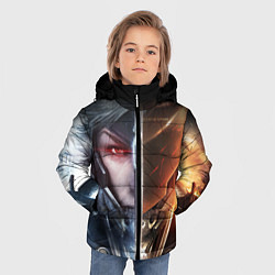 Куртка зимняя для мальчика METAL GEAR RISING САМУРАЙ, цвет: 3D-красный — фото 2