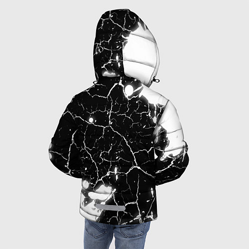 Зимняя куртка для мальчика Учитель из России и Герб Российской Федерации / 3D-Черный – фото 4