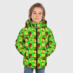 Куртка зимняя для мальчика SLICED KIWI, цвет: 3D-черный — фото 2