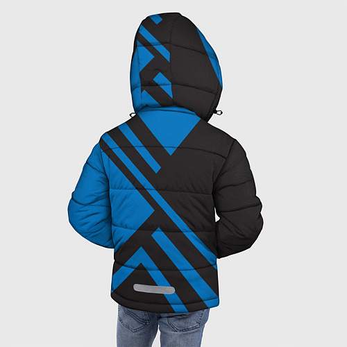 Зимняя куртка для мальчика Фанат клуба Аталанта / 3D-Черный – фото 4