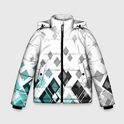 Зимняя куртка для мальчика Geometric pattern Геометрический узор ромбы