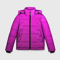 Зимняя куртка для мальчика Розовый неоновый полосатый узор Pink neon