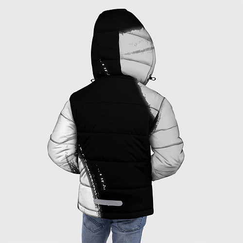 Зимняя куртка для мальчика Парикмахер из России и Герб Российской Федерации F / 3D-Черный – фото 4