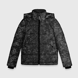 Куртка зимняя для мальчика Black marble Черный мрамор, цвет: 3D-черный