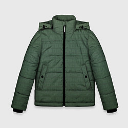 Куртка зимняя для мальчика 1984 узор зелёный градиент, цвет: 3D-красный