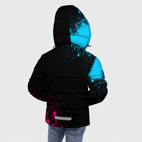 Зимняя куртка для мальчика AEK Athens - Neon Gradient / 3D-Черный – фото 4