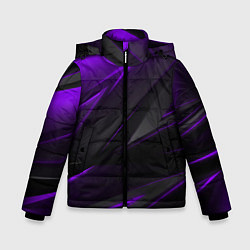 Зимняя куртка для мальчика Geometry Черный и фиолетовый