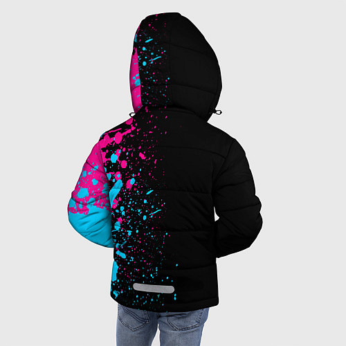 Зимняя куртка для мальчика Benfica - Neon Gradient / 3D-Черный – фото 4