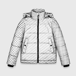 Зимняя куртка для мальчика Газетные точки - текстура