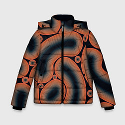 Куртка зимняя для мальчика Амебы Ржавчин, цвет: 3D-черный