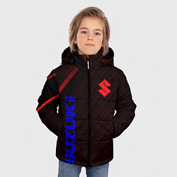 Куртка зимняя для мальчика Suzuki Абстракция, цвет: 3D-черный — фото 2
