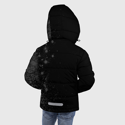 Зимняя куртка для мальчика AC Milan sport на темном фоне: по-вертикали / 3D-Черный – фото 4