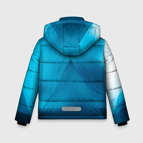 Зимняя куртка для мальчика Geely - абстракция / 3D-Светло-серый – фото 2