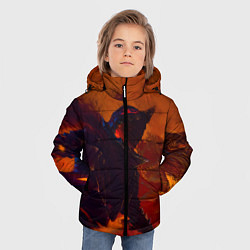 Куртка зимняя для мальчика Берсерк Гатс Прорыв Через Огнь, цвет: 3D-черный — фото 2