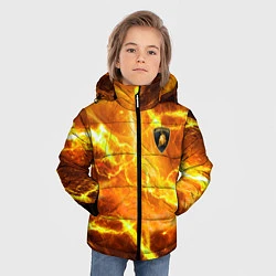 Куртка зимняя для мальчика Lamborghini - яркие молнии, цвет: 3D-красный — фото 2