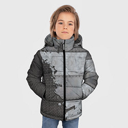 Куртка зимняя для мальчика Броня на сетке, цвет: 3D-черный — фото 2