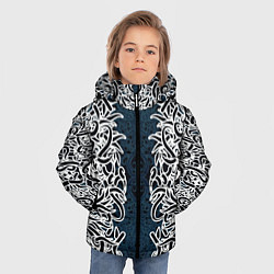 Куртка зимняя для мальчика Белый шум, цвет: 3D-черный — фото 2