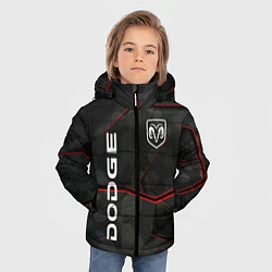 Куртка зимняя для мальчика Dodge абстракция спорт, цвет: 3D-светло-серый — фото 2