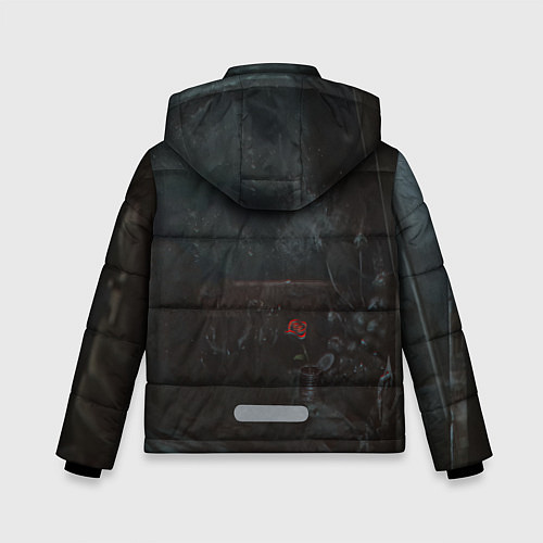Зимняя куртка для мальчика STALKER С Розой / 3D-Светло-серый – фото 2