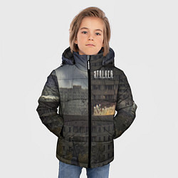 Куртка зимняя для мальчика STALKER Многоэтажка В Воздухе, цвет: 3D-светло-серый — фото 2