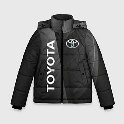 Зимняя куртка для мальчика Toyota - серая абстракция