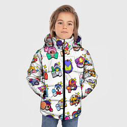 Куртка зимняя для мальчика Особые редкие пины значки Бравл Старс, цвет: 3D-красный — фото 2