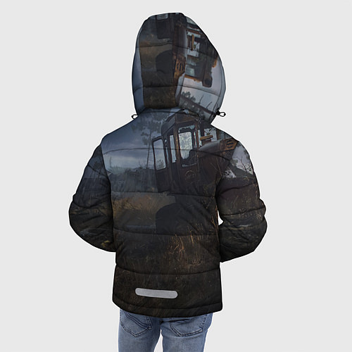 Зимняя куртка для мальчика STALKER Одиночка Нашёл Артефакт / 3D-Черный – фото 4