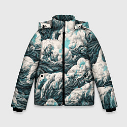 Зимняя куртка для мальчика Облачные узоры