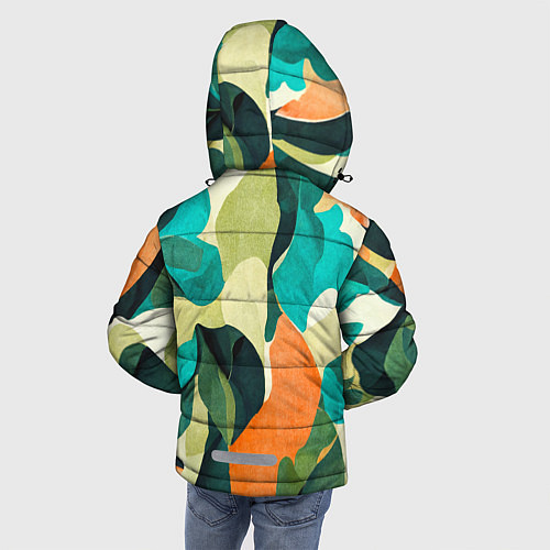 Зимняя куртка для мальчика Multicoloured camouflage / 3D-Черный – фото 4