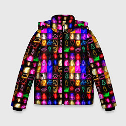 Зимняя куртка для мальчика Neon glowing objects