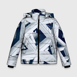 Зимняя куртка для мальчика Абстрактное множество металлический пластин