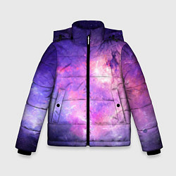 Куртка зимняя для мальчика Космическая ветренная вспышка, цвет: 3D-светло-серый