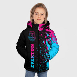 Куртка зимняя для мальчика Everton - neon gradient: по-вертикали, цвет: 3D-черный — фото 2