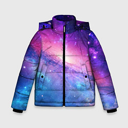 Куртка зимняя для мальчика Космическая воронка, цвет: 3D-красный
