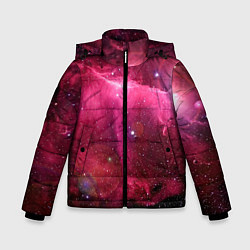 Куртка зимняя для мальчика Рубиновая туманность, цвет: 3D-светло-серый