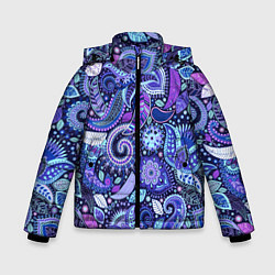 Зимняя куртка для мальчика Color patterns of flowers