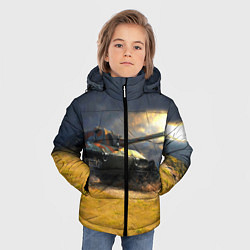 Куртка зимняя для мальчика Танк Е100, цвет: 3D-красный — фото 2