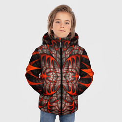 Куртка зимняя для мальчика Готический узор, цвет: 3D-светло-серый — фото 2