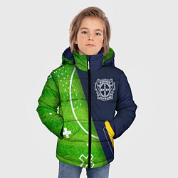 Куртка зимняя для мальчика Bayer 04 football field, цвет: 3D-черный — фото 2