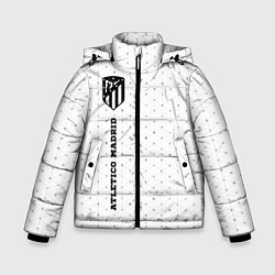 Куртка зимняя для мальчика Atletico Madrid sport на светлом фоне: по-вертикал, цвет: 3D-черный