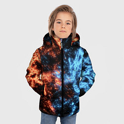 Куртка зимняя для мальчика Fire and Water Огонь и вода, цвет: 3D-черный — фото 2